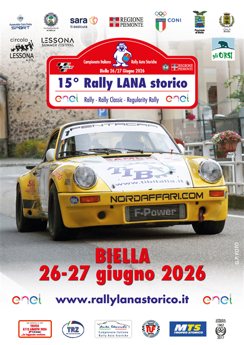 15° Rally LANA Storico: modifiche alla viabilità e chiusura strade il 26 e 27 giugno 2026